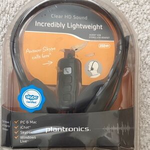 Plantronics Black Stereo USB Headset